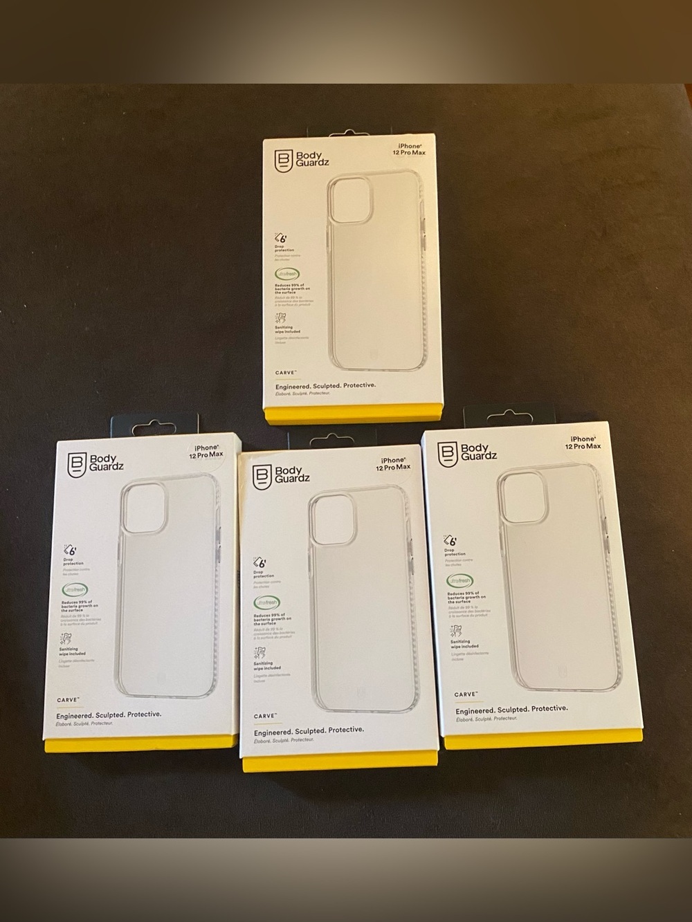 4 Body Guardz IPhone 12 Pro Max Clear Phone cases